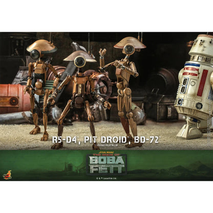 R5-D4, Pit Droid & BD-72: Star Wars: The Book Of Boba Fett - Hot Toys Action Figure
