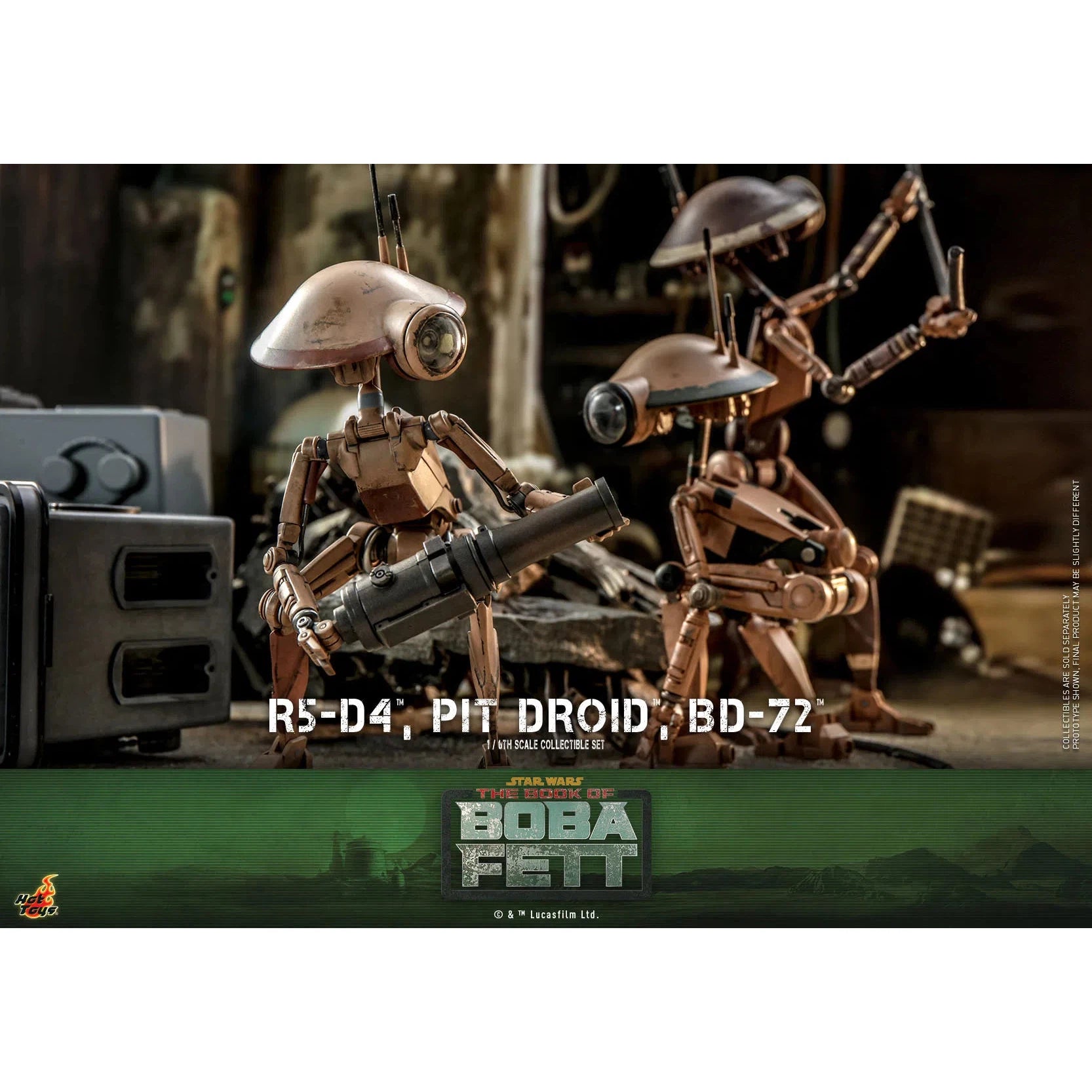 R5-D4, Pit Droid & BD-72: Star Wars: The Book Of Boba Fett Hot Toys