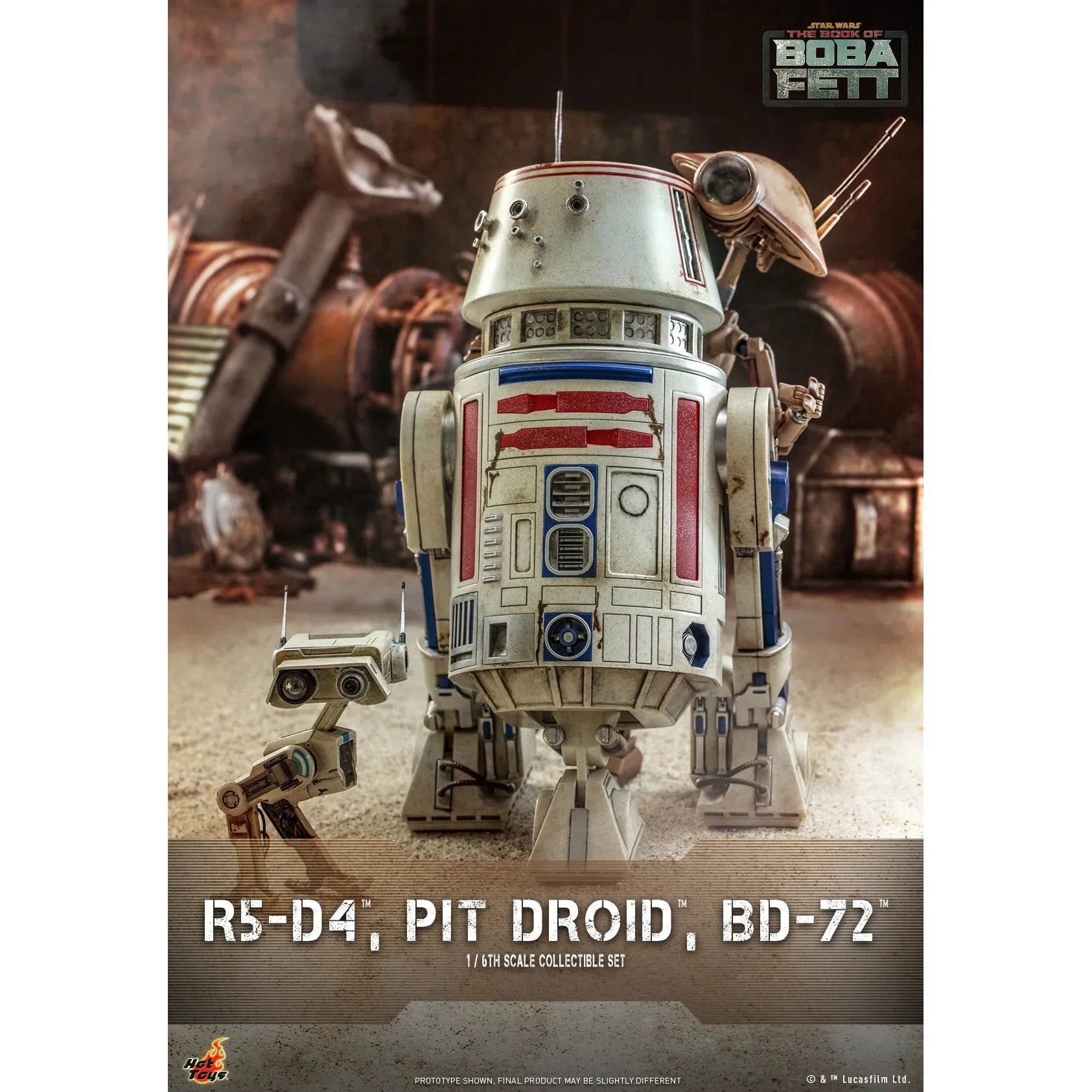 R5-D4, Pit Droid & BD-72: Star Wars: The Book Of Boba Fett Hot Toys