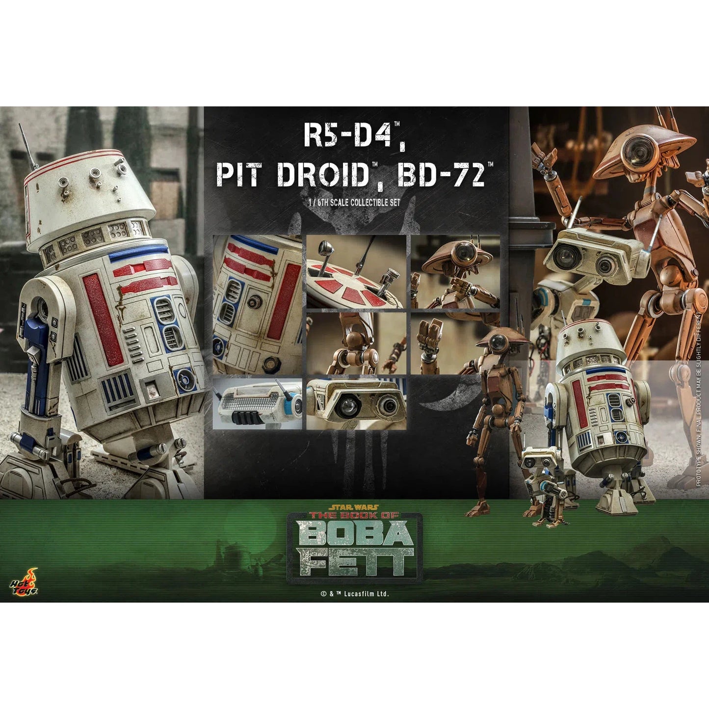 R5-D4, Pit Droid & BD-72: Star Wars: The Book Of Boba Fett Hot Toys