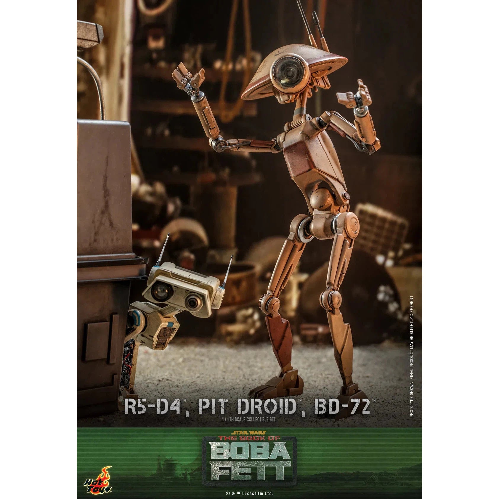 R5-D4, Pit Droid & BD-72: Star Wars: The Book Of Boba Fett Hot Toys