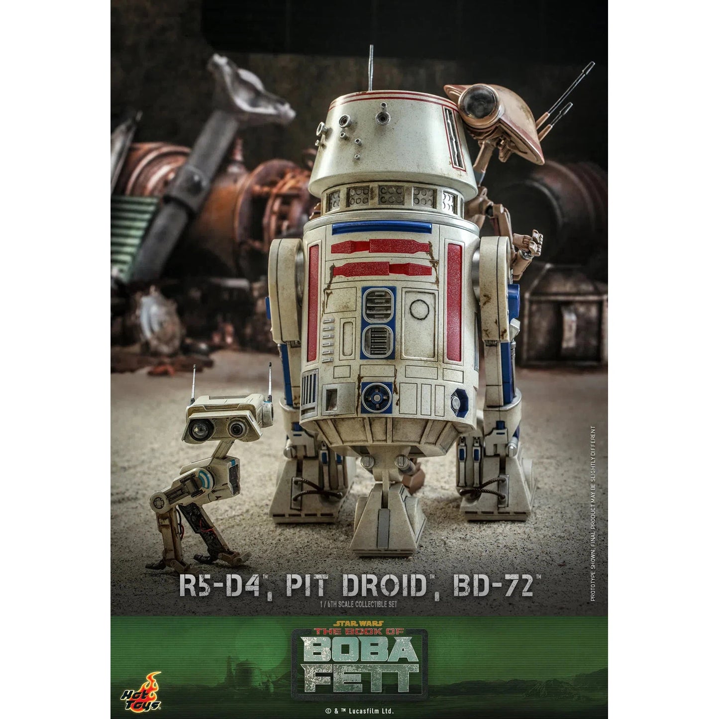 R5-D4, Pit Droid & BD-72: Star Wars: The Book Of Boba Fett Hot Toys