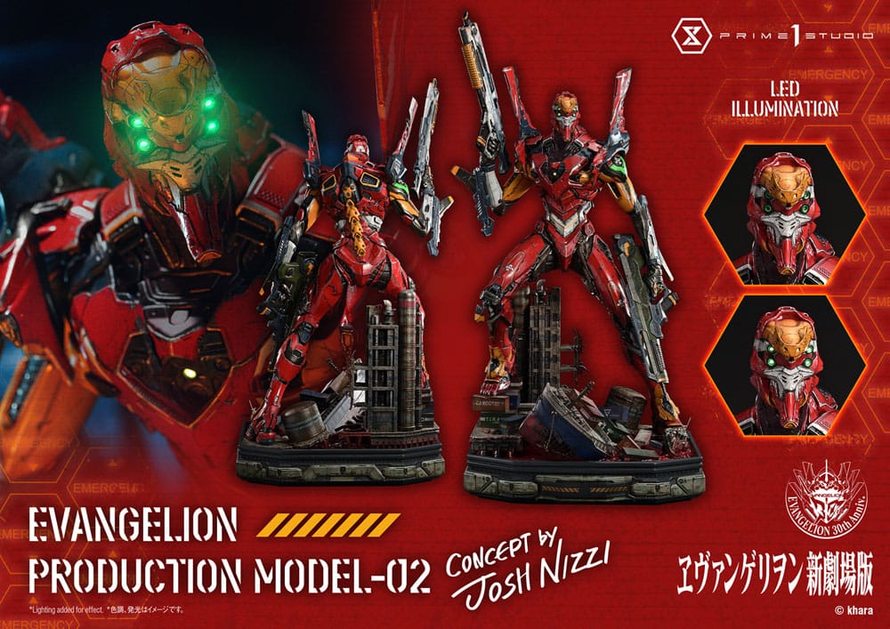 Rebuild of Evangelion Ultimate Diorama Masterline Series Statue Evangelion Production Model-02 (Concept By Josh Nizzi) 73 cm - Prime 1 Studio Statues