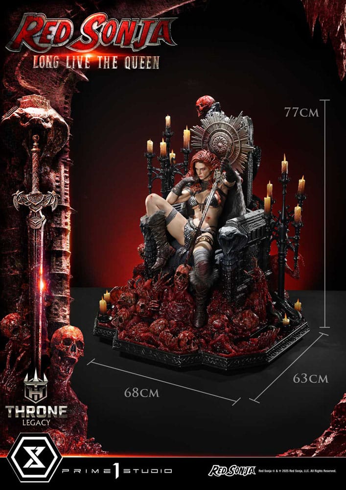 Red Sonja Long Live the Queen: Red Sonja: Throne Legacy: 1/3 Scale Statue - Prime 1 Studio Statue