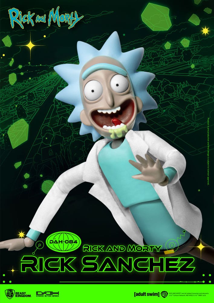Rick and Morty: Rick Sanchez: Dynamic 8ction Heroes Action Figure - Beast Kingdom Toys Action Figures