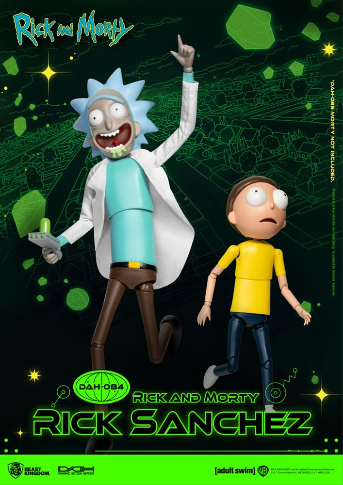 Rick and Morty: Rick Sanchez: Dynamic 8ction Heroes Action Figure - Beast Kingdom Toys Action Figures