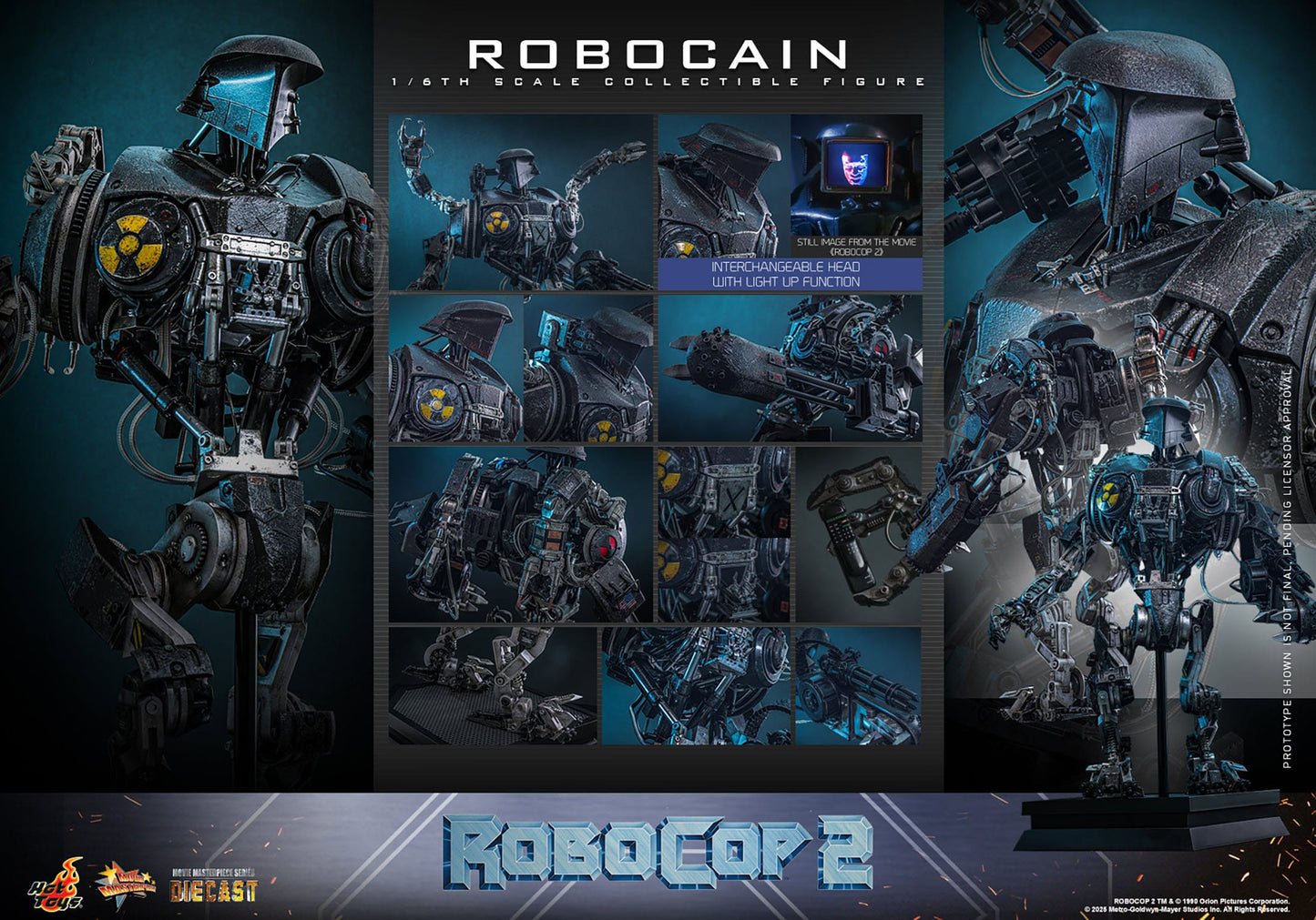 RoboCop 2: RoboCain: 1/6th Scale Action Figure: Hot Toys Hot Toys