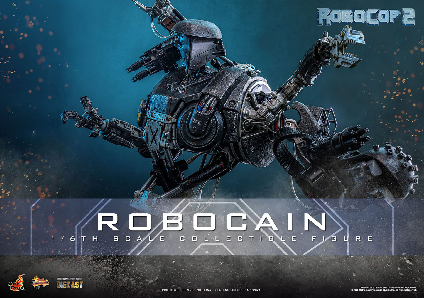 RoboCop 2: RoboCain: 1/6th Scale Action Figure: Hot Toys Hot Toys