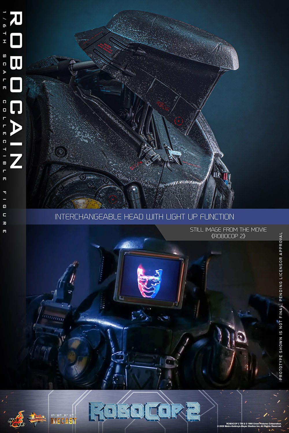 RoboCop 2: RoboCain: 1/6th Scale Action Figure: Hot Toys Hot Toys