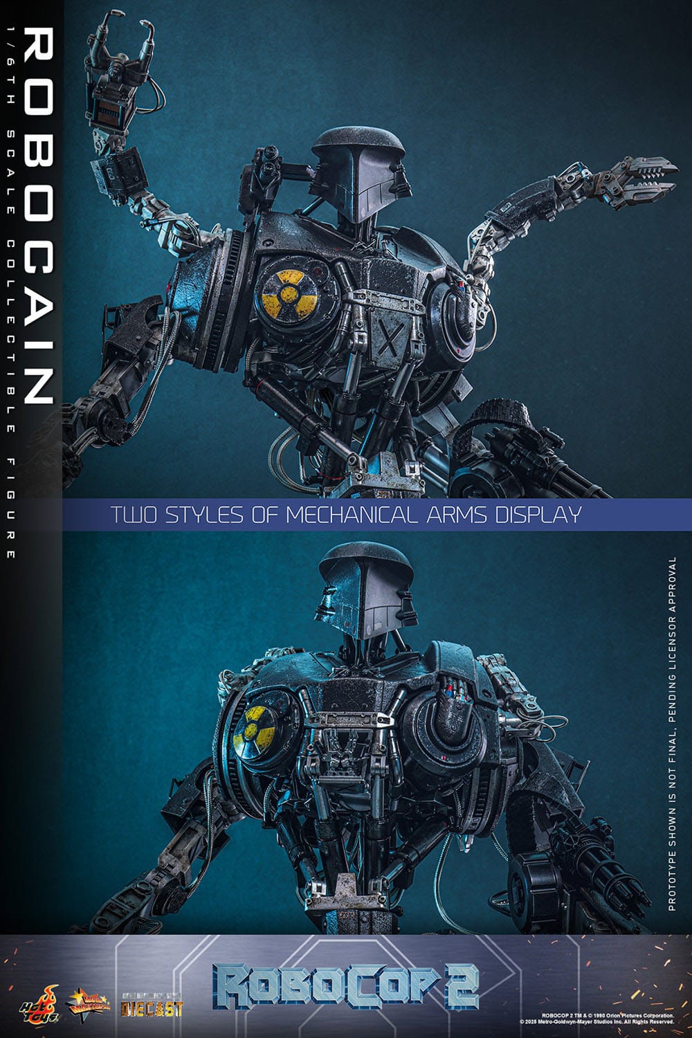 RoboCop 2: RoboCain: 1/6th Scale Action Figure: Hot Toys Hot Toys