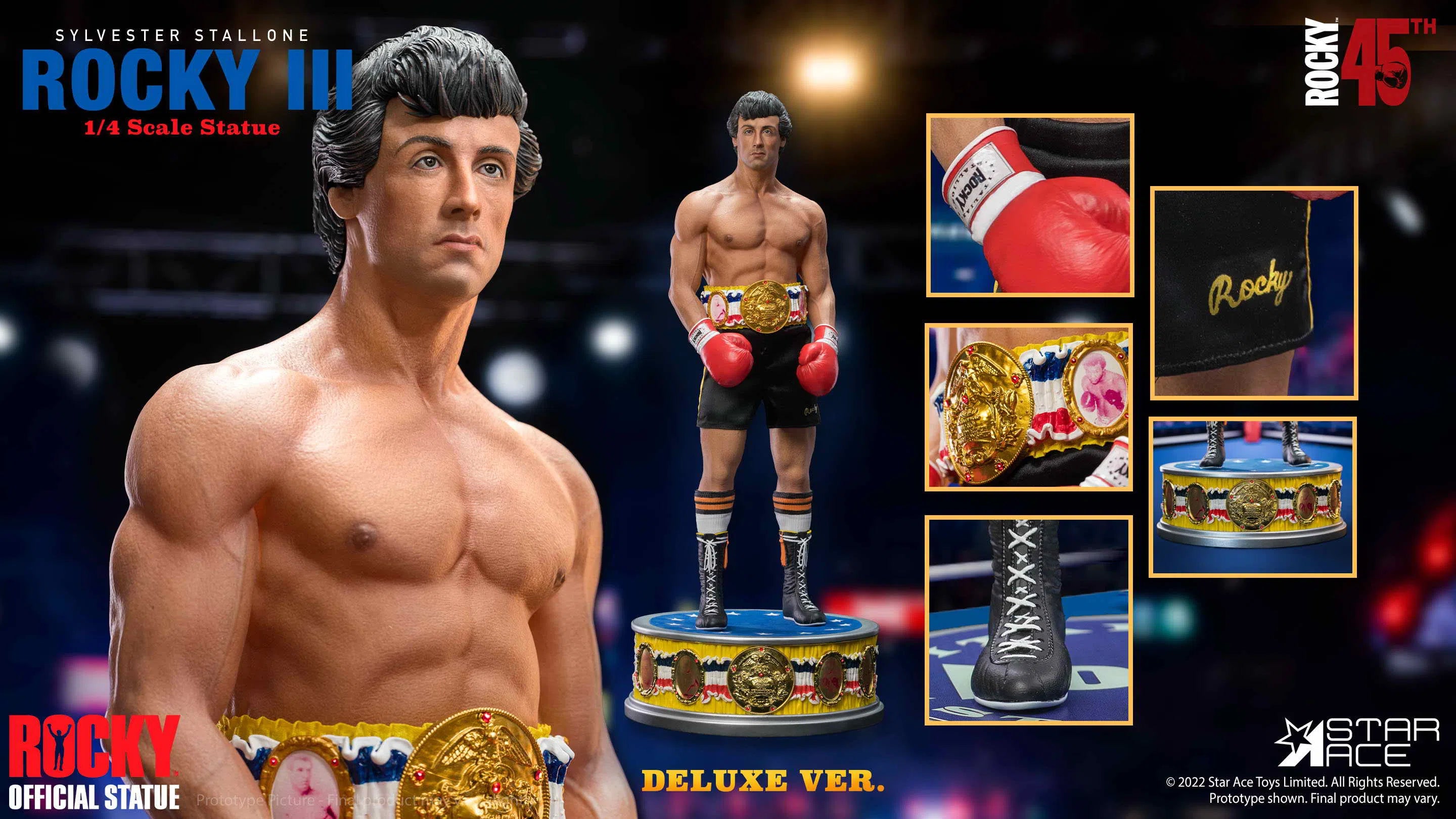 Rocky Balboa: Rocky III: Statue: 1/4 Scale: Deluxe Edition: Star Ace