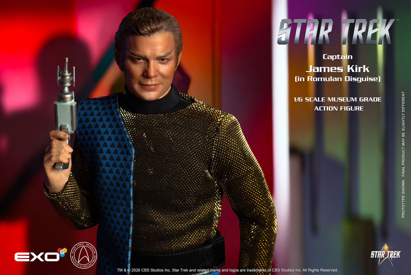 Star Trek: The Original Series Captain James T. Kirk (Romulan Disguise) 1/6 Scale Action Figure - EXO-6 Action Figures