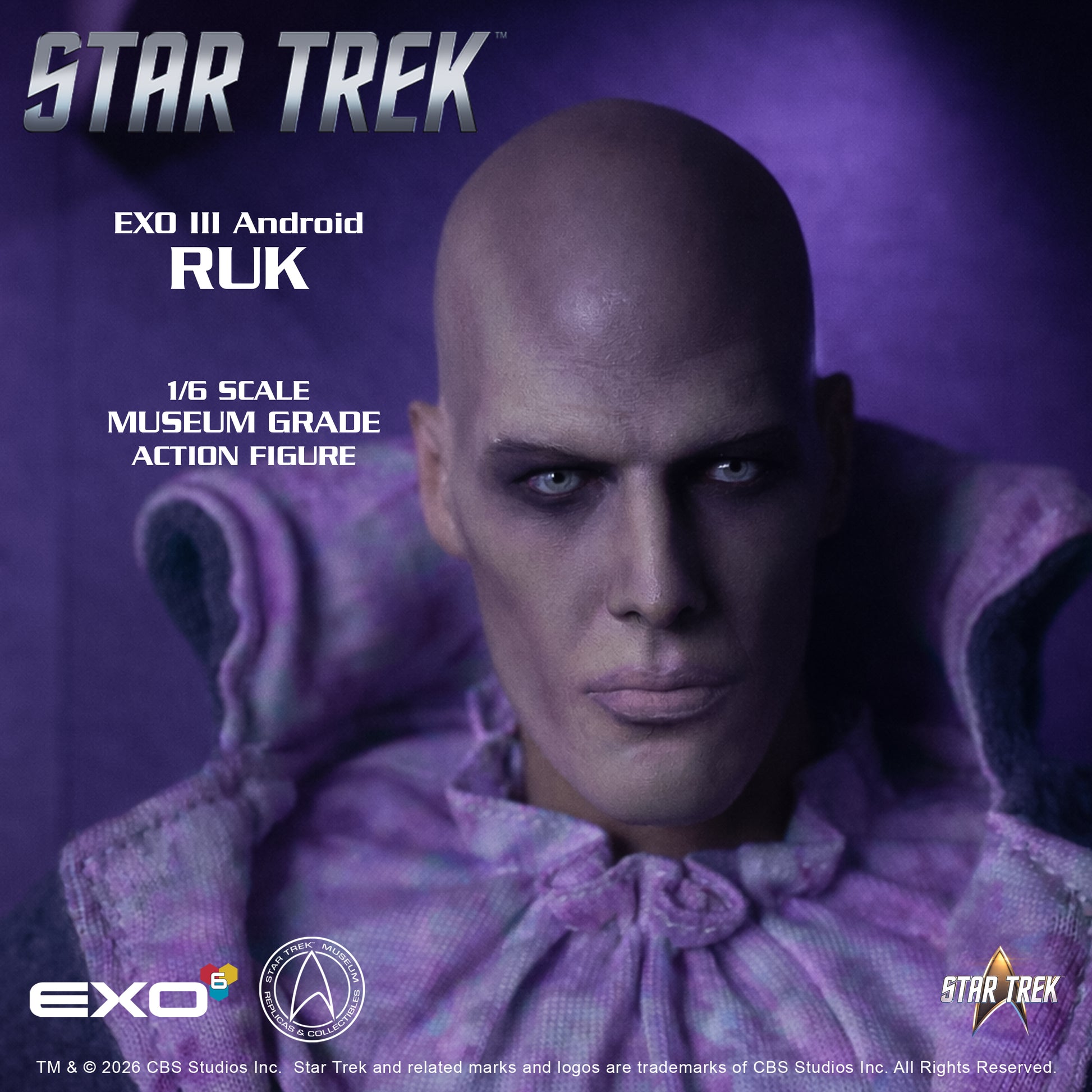 Star Trek: The Original Series EXO III Android Ruk 1/6 Scale Action Figure - EXO-6 Action Figures