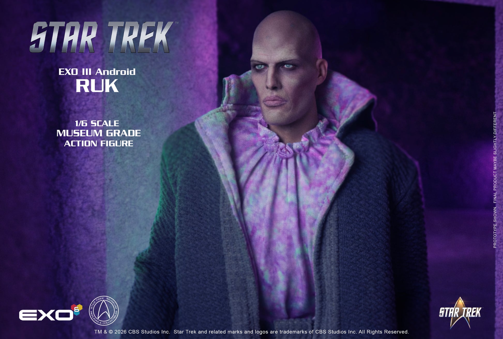Star Trek: The Original Series EXO III Android Ruk 1/6 Scale Action Figure - EXO-6 Action Figures