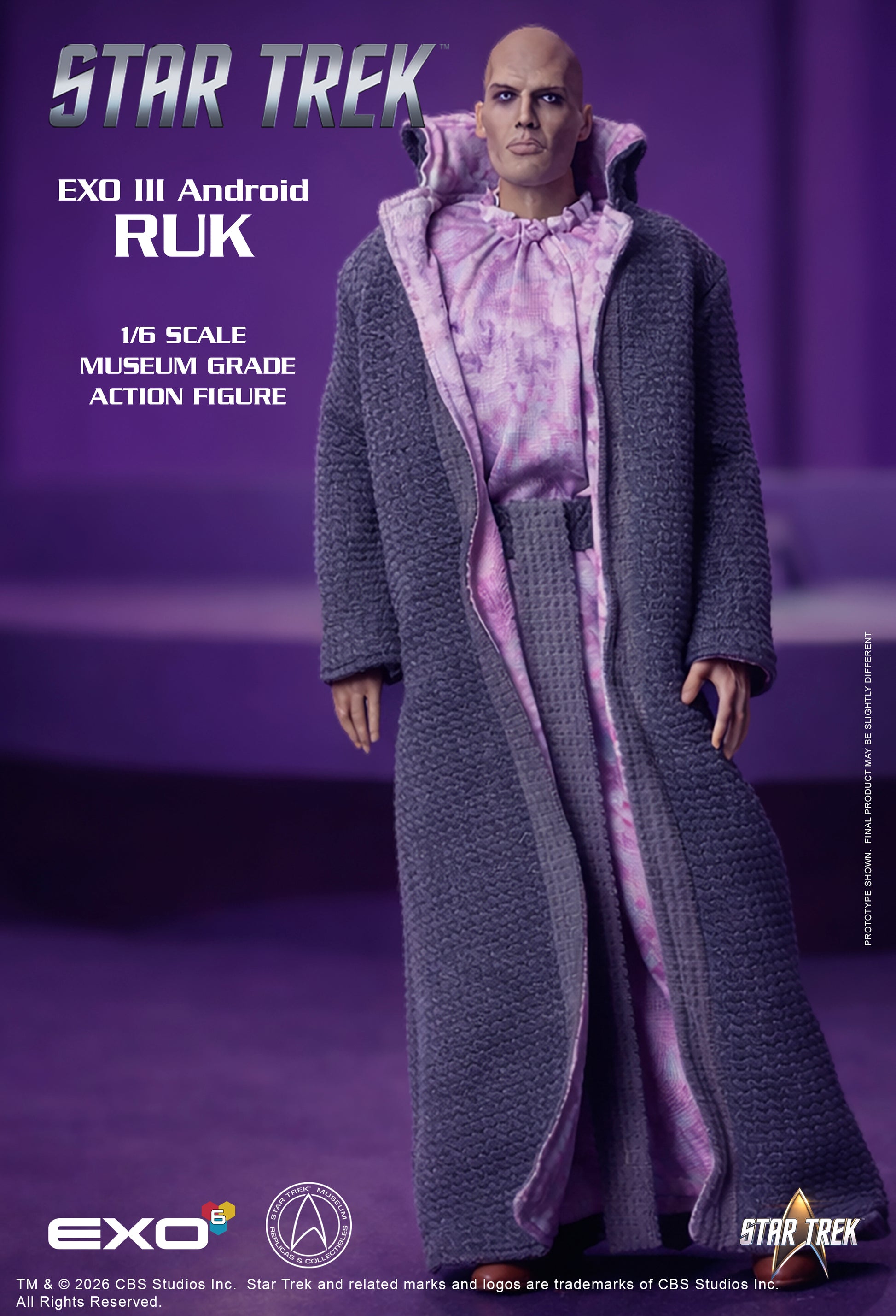 Star Trek: The Original Series EXO III Android Ruk 1/6 Scale Action Figure - EXO-6 Action Figures