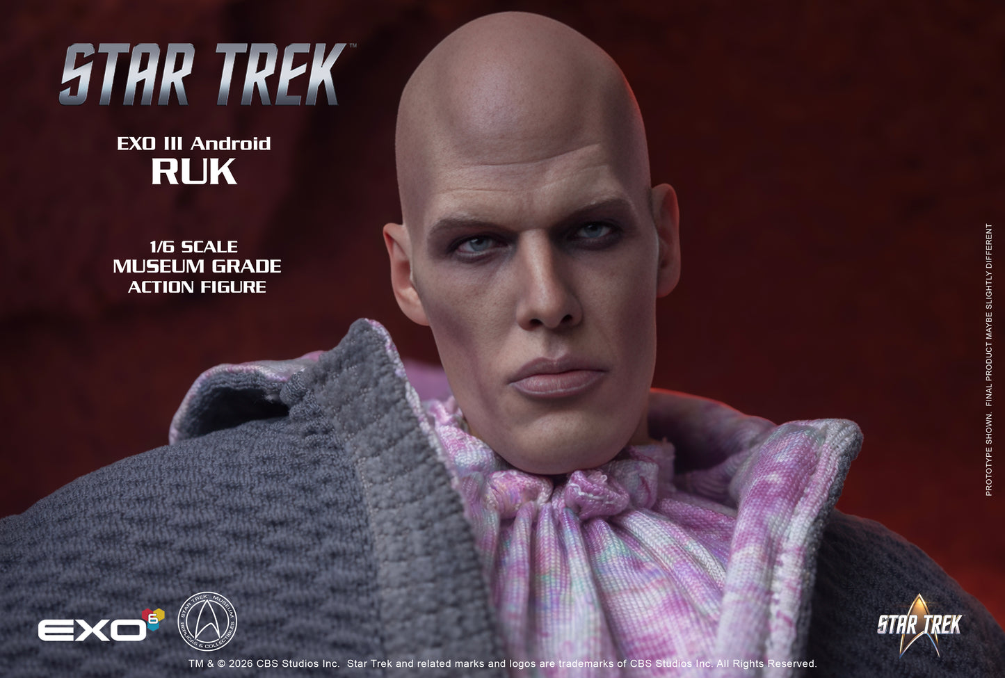 Star Trek: The Original Series EXO III Android Ruk 1/6 Scale Action Figure - EXO-6 Action Figures