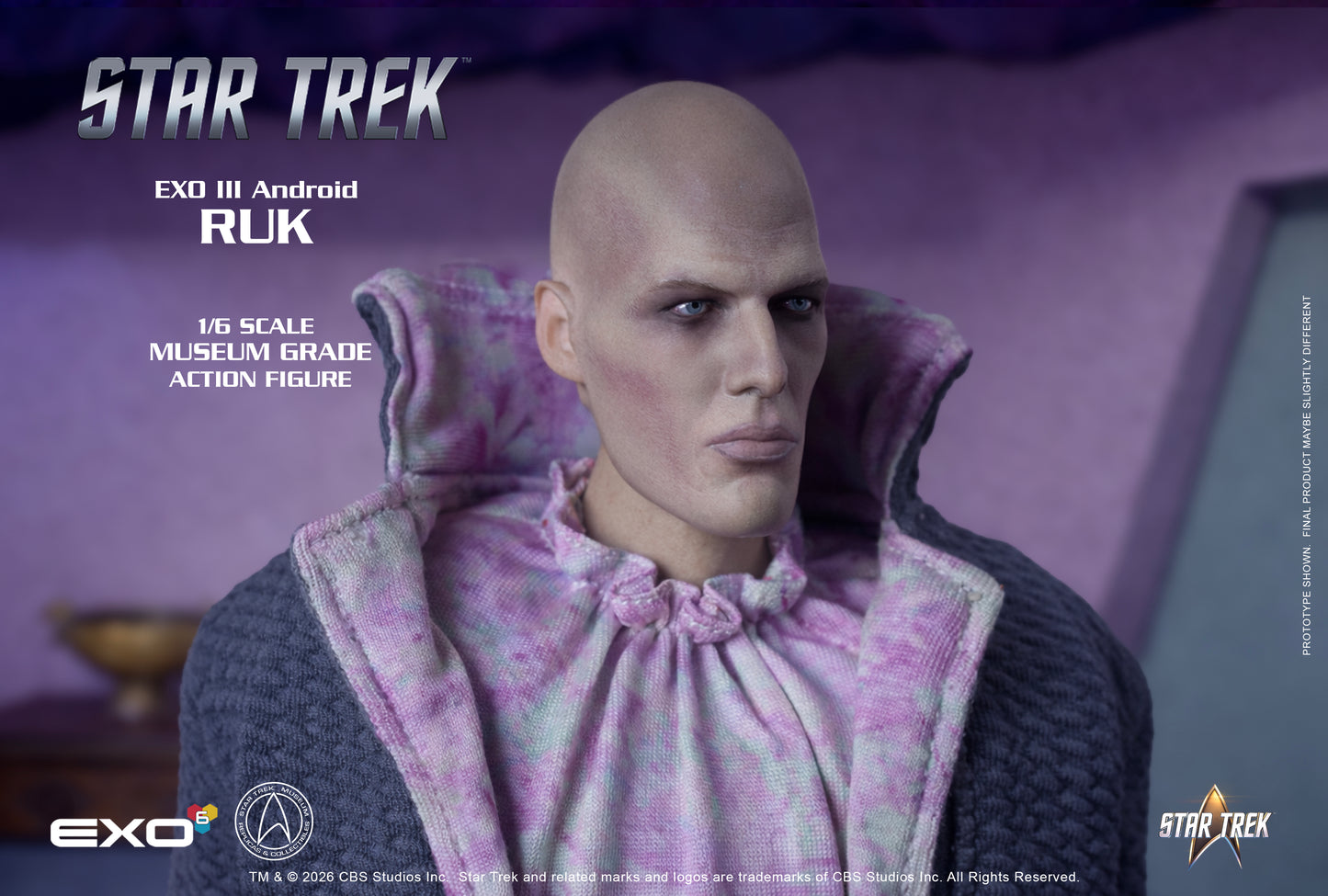Star Trek: The Original Series EXO III Android Ruk 1/6 Scale Action Figure - EXO-6 Action Figures