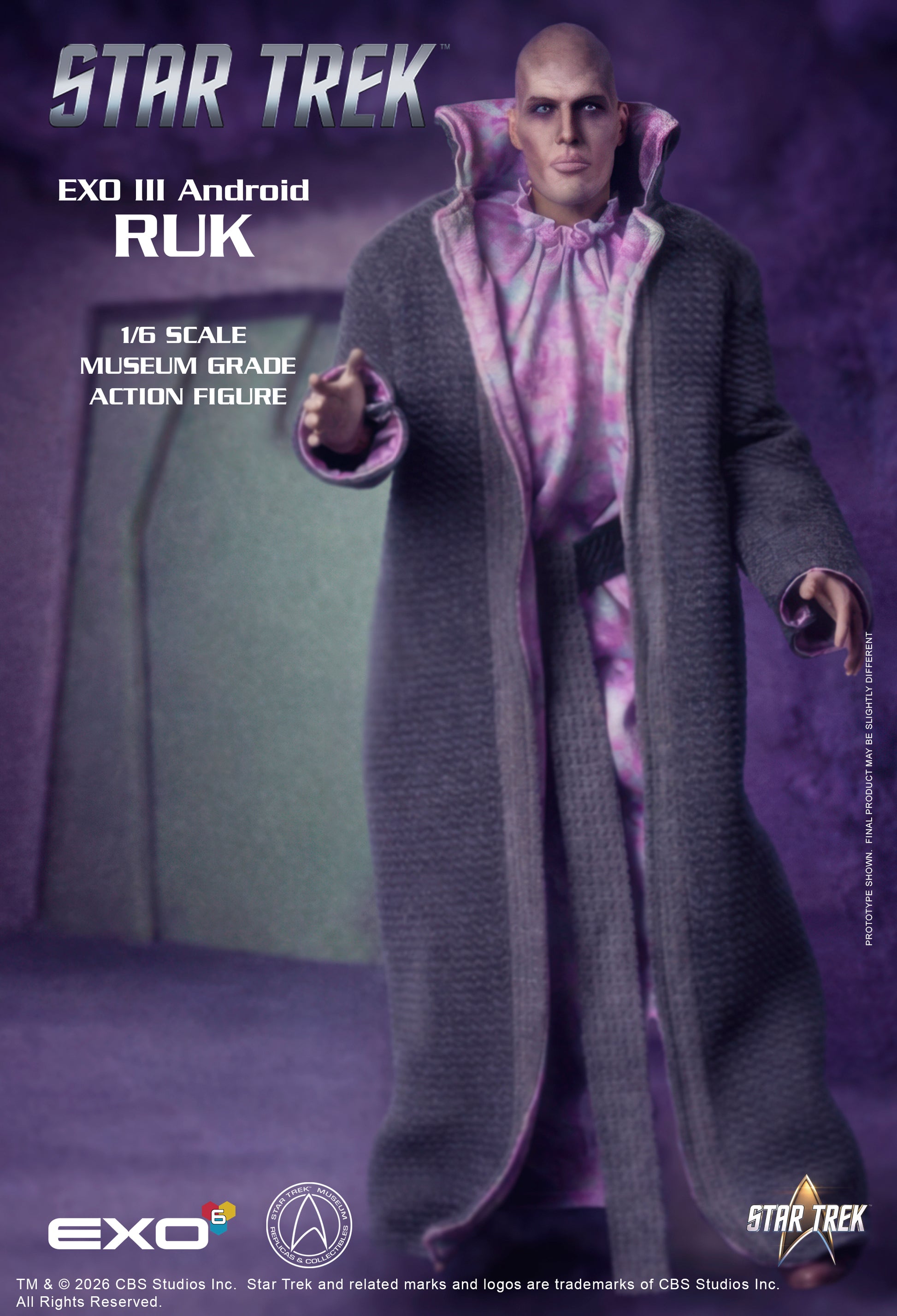Star Trek: The Original Series EXO III Android Ruk 1/6 Scale Action Figure - EXO-6 Action Figures
