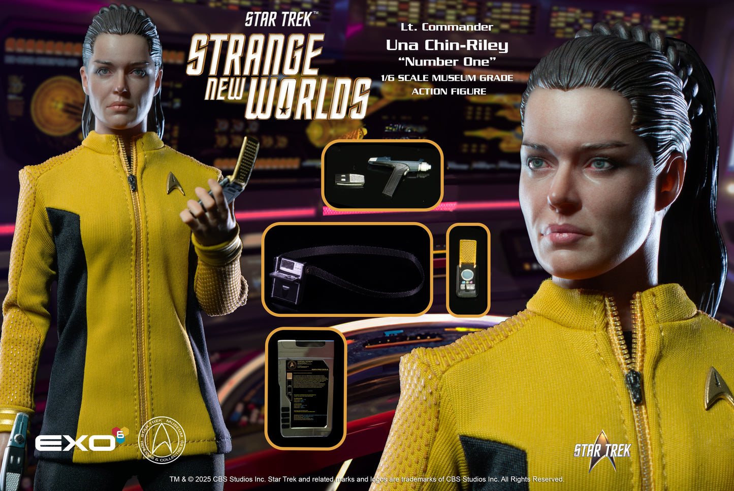 Star Trek: Strange New Worlds: Lt. Commander Una Chin-Riley (Number One): 1/6 Scale Figure