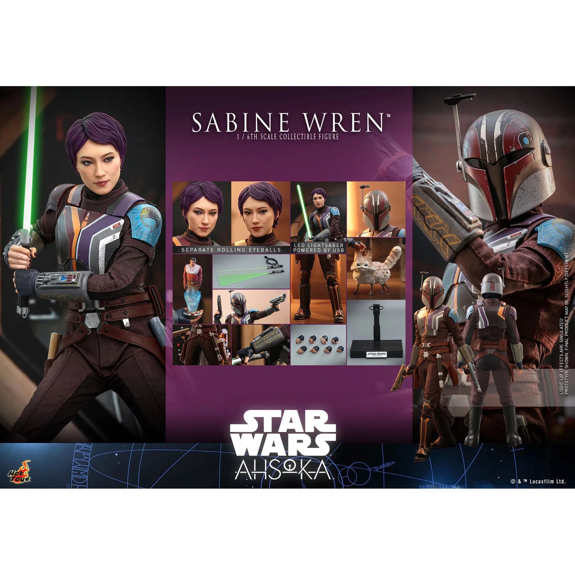 Sabine Wren: Star Wars: Ahsoka - Hot Toys Action Figure