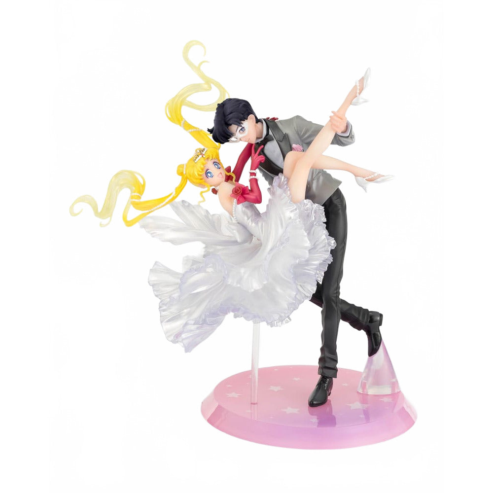 Sailor Moon FiguartsZERO Chouette PVC Statue Usagi & Tuxedo Mask Moonlight Glow Edition 24 cm - Bandai Tamashii Nations Statues