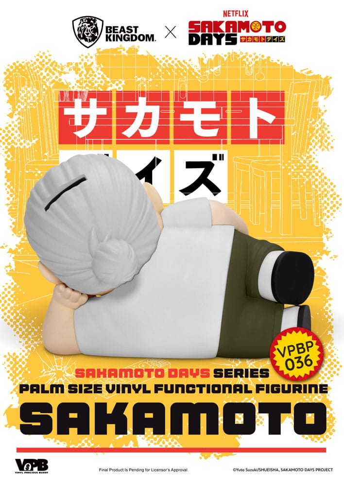 Sakamoto Days Piggy Vinyl Bank Taro Sakamoto 14 cm - Beast Kingdom Toys Banks