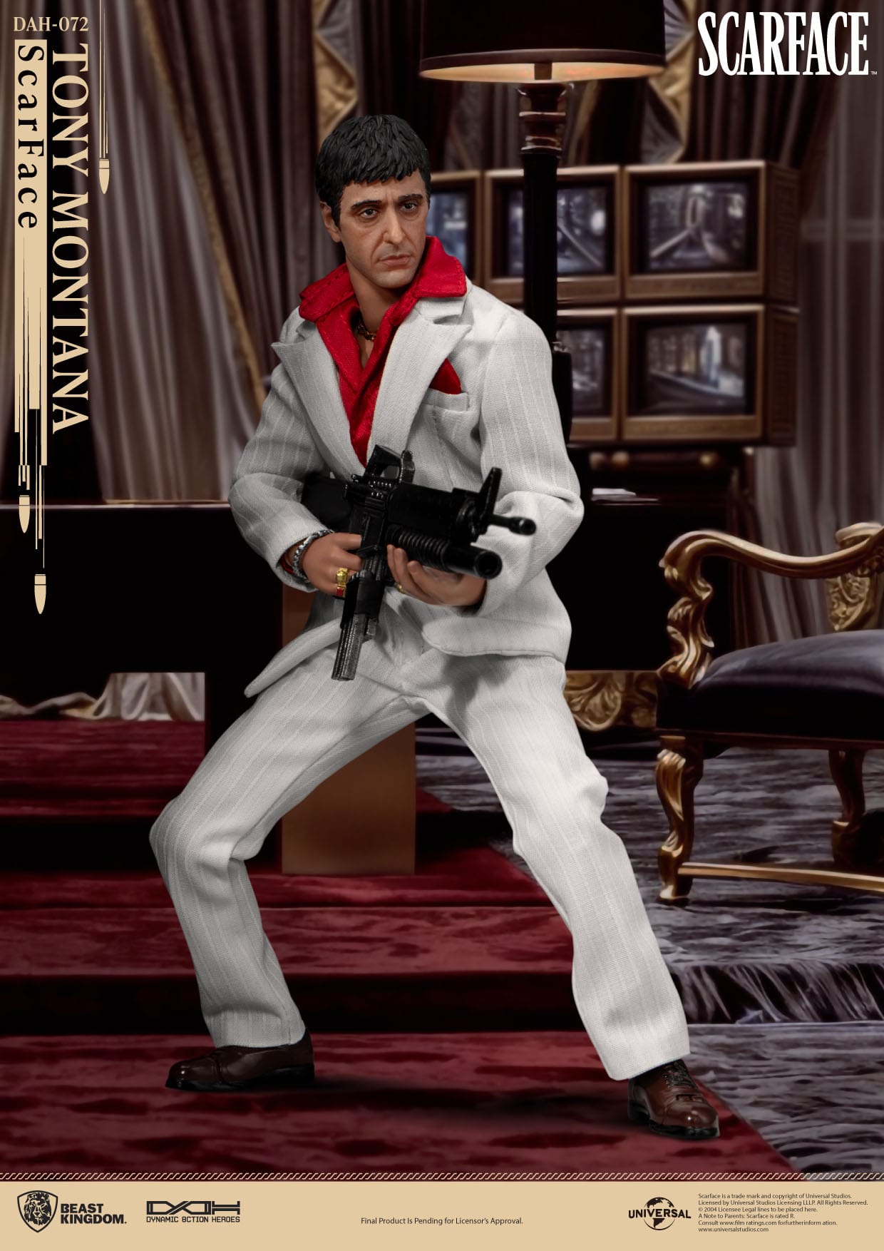 Scarface (1983): Tony Montana: Dynamic 8ction Heroes Action Figure - Beast Kingdom Toys Action Figure