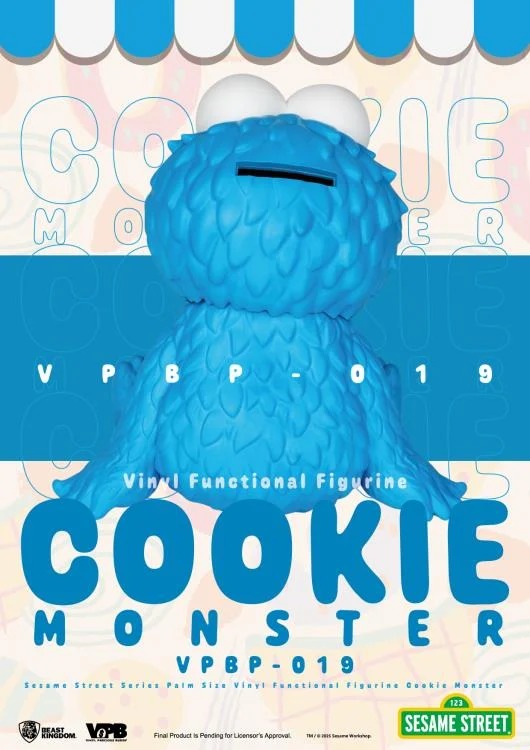 Sesame Street: Cookie Monster: Palm-Sized Vinyl Piggy Bank - Beast Kingdom Toys Piggy Bank