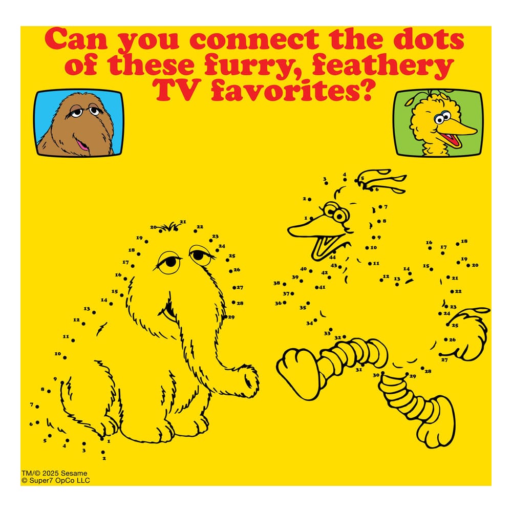 Sesame Street ReAction Action Figures 2-Pack Big Bird and Mr. Snuffleupagus - Super7 Action Figures