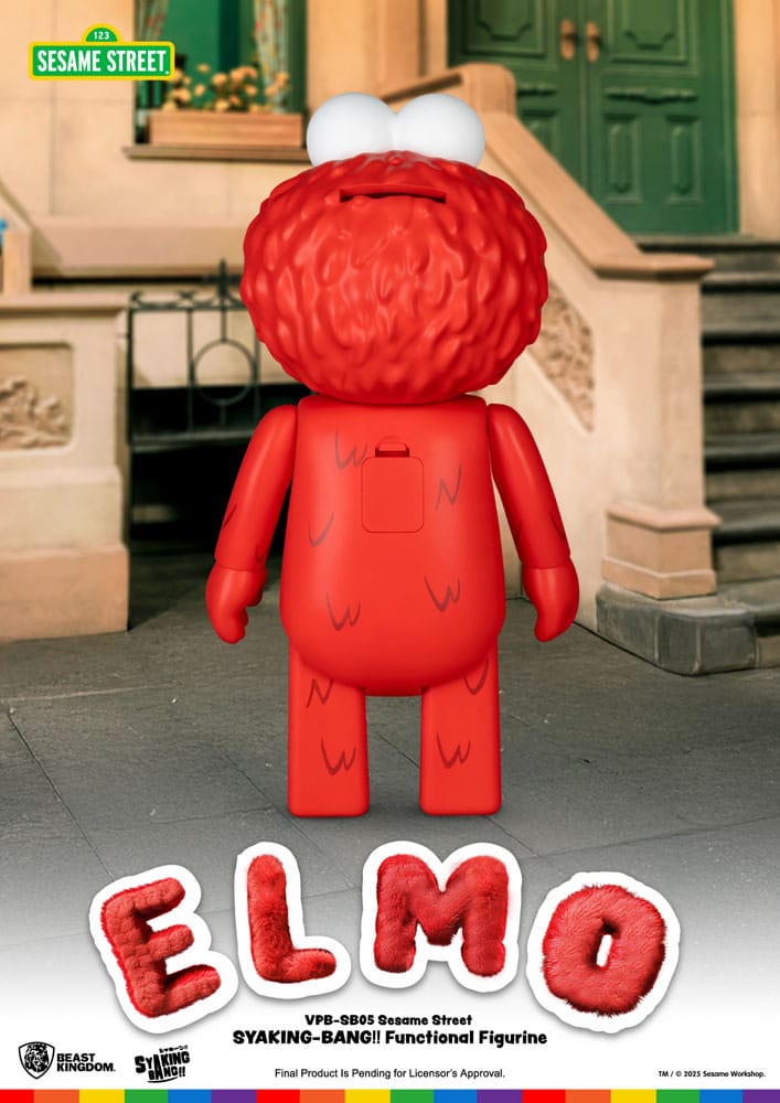 Sesame Street: Syaking Bang: Elmo: Vinyl Piggy Bank - Beast Kingdom Toys Piggy Bank