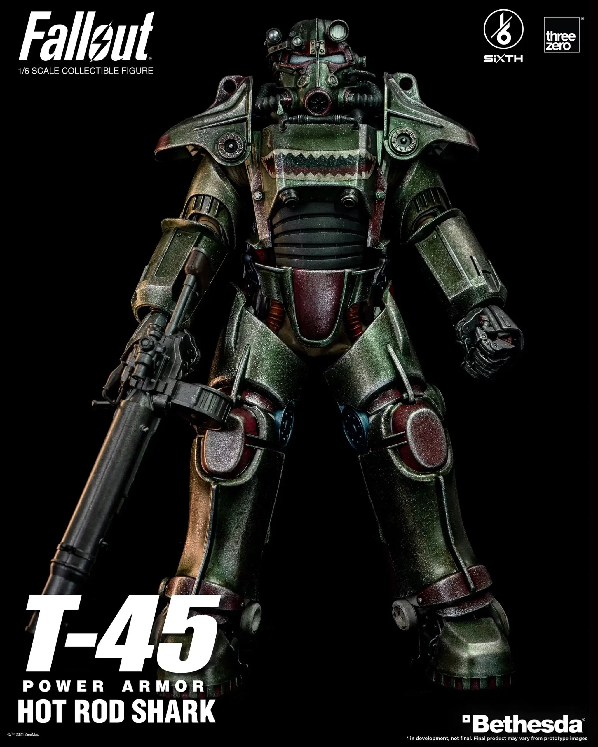 T-45: Hot Rod Shark Power Armor: Fallout: 1/6 Scale Figure: ThreeZero
