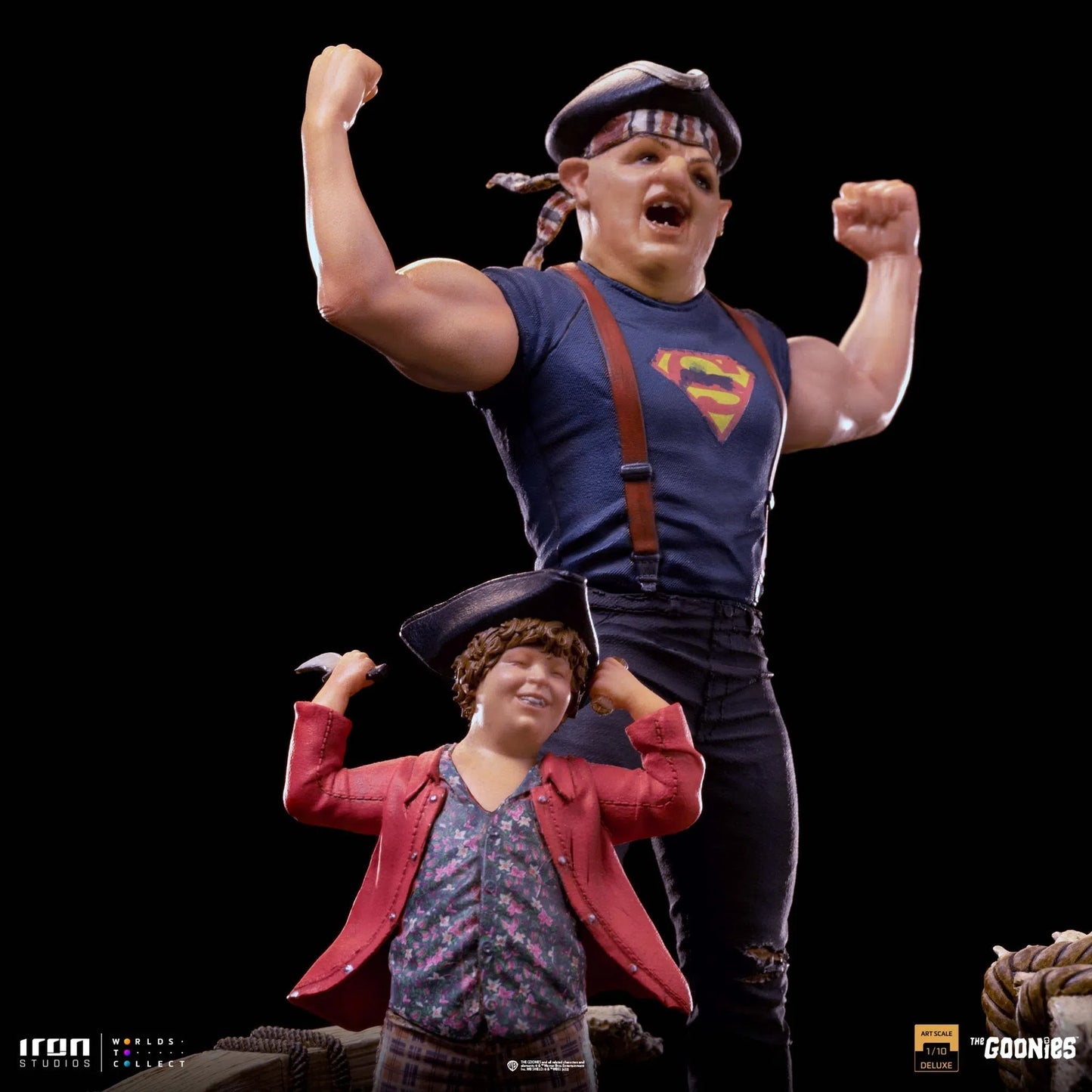 Sloth And Chunk: Deluxe: The Goonies: 1/10 Art Scale by Iron Studios – Statue, [scale], UK stockist Planet Action Figures