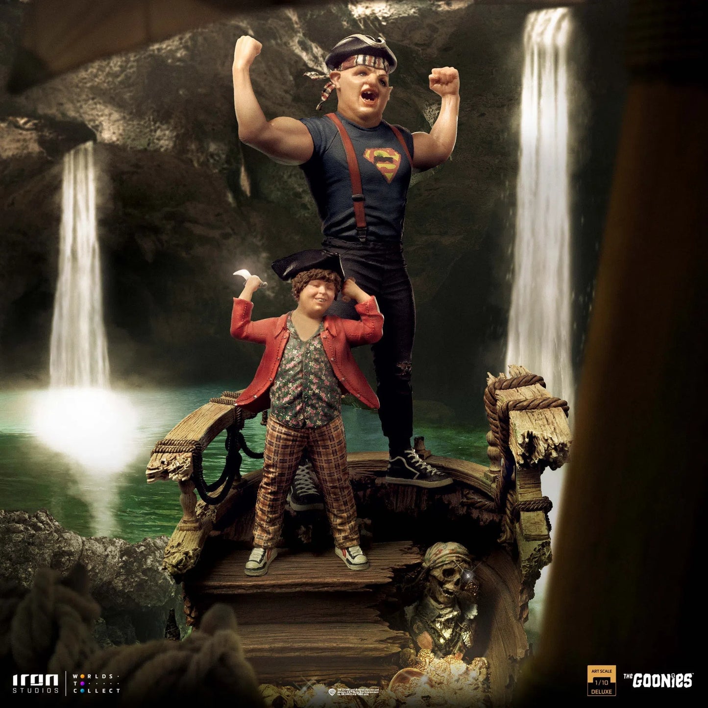 Sloth And Chunk: Deluxe: The Goonies: 1/10 Art Scale by Iron Studios – Statue, [scale], UK stockist Planet Action Figures