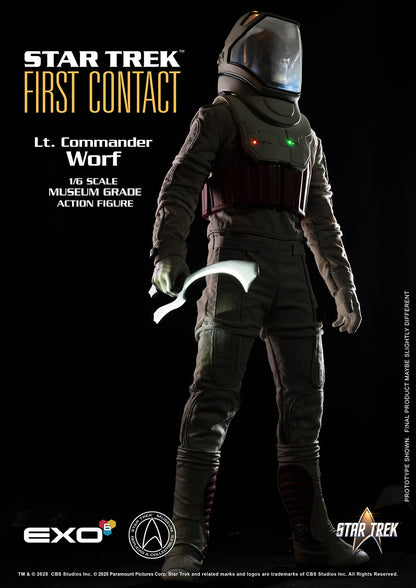 Star Trek: First Contact: Lt. Commander Worf in EVA Suit: 1/6 Scale Figure - EXO-6 Action Figure