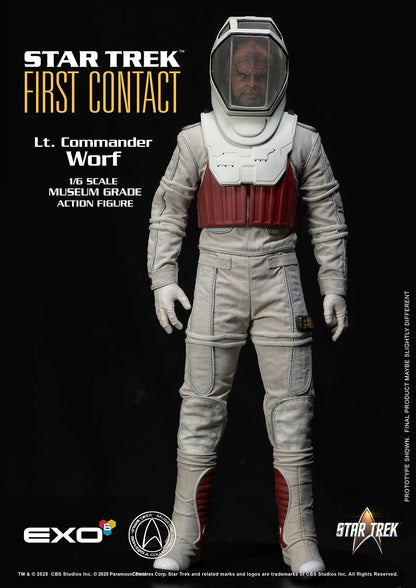 Star Trek: First Contact: Lt. Commander Worf in EVA Suit: 1/6 Scale Figure - EXO-6 Action Figure