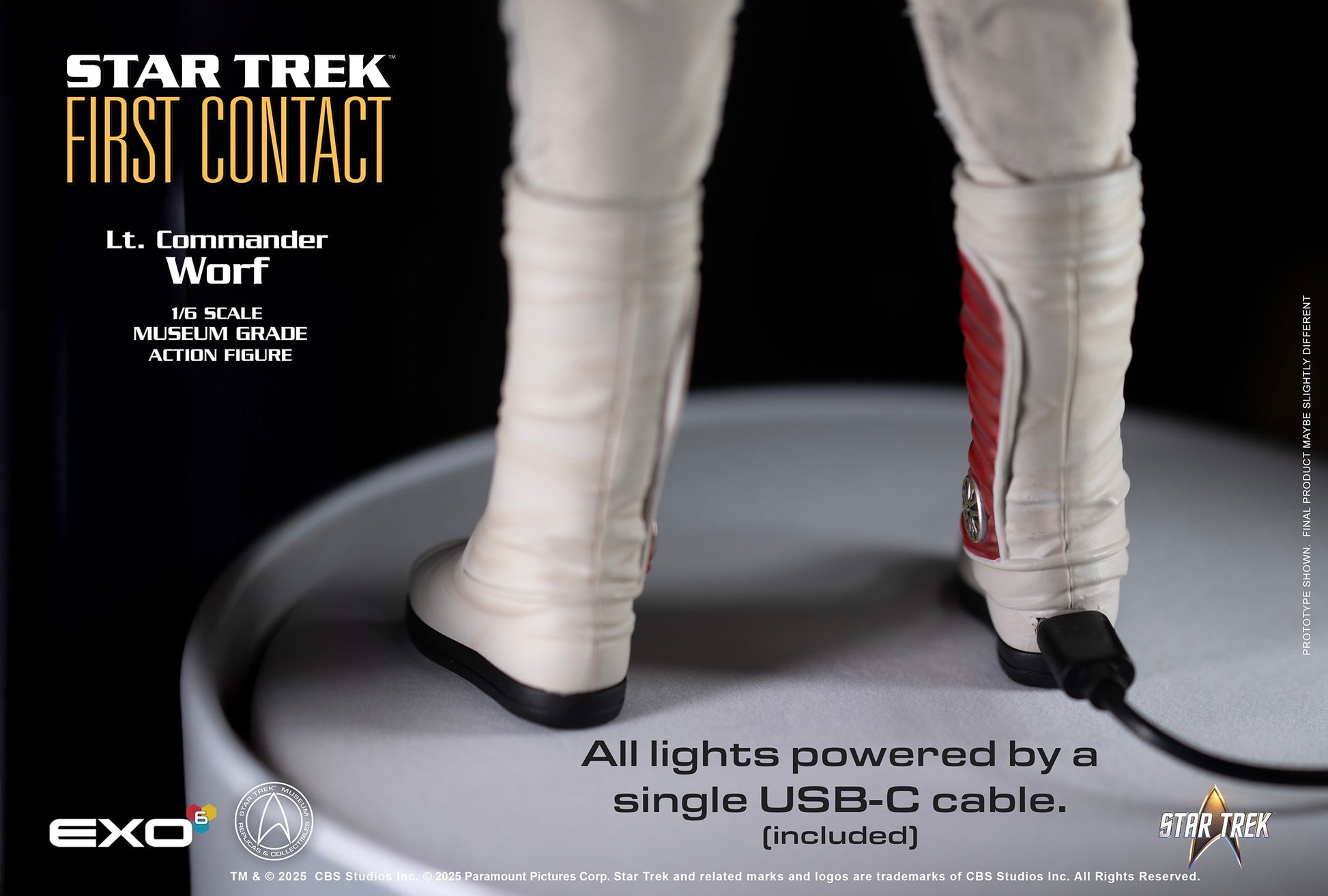 Star Trek: First Contact: Lt. Commander Worf in EVA Suit: 1/6 Scale Figure - EXO-6 Action Figure