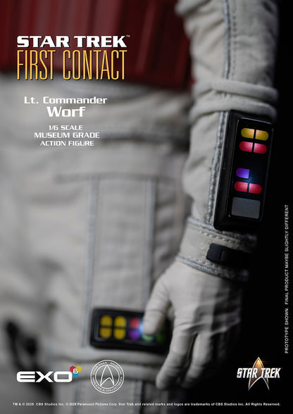 Star Trek: First Contact: Lt. Commander Worf in EVA Suit: 1/6 Scale Figure - EXO-6 Action Figure