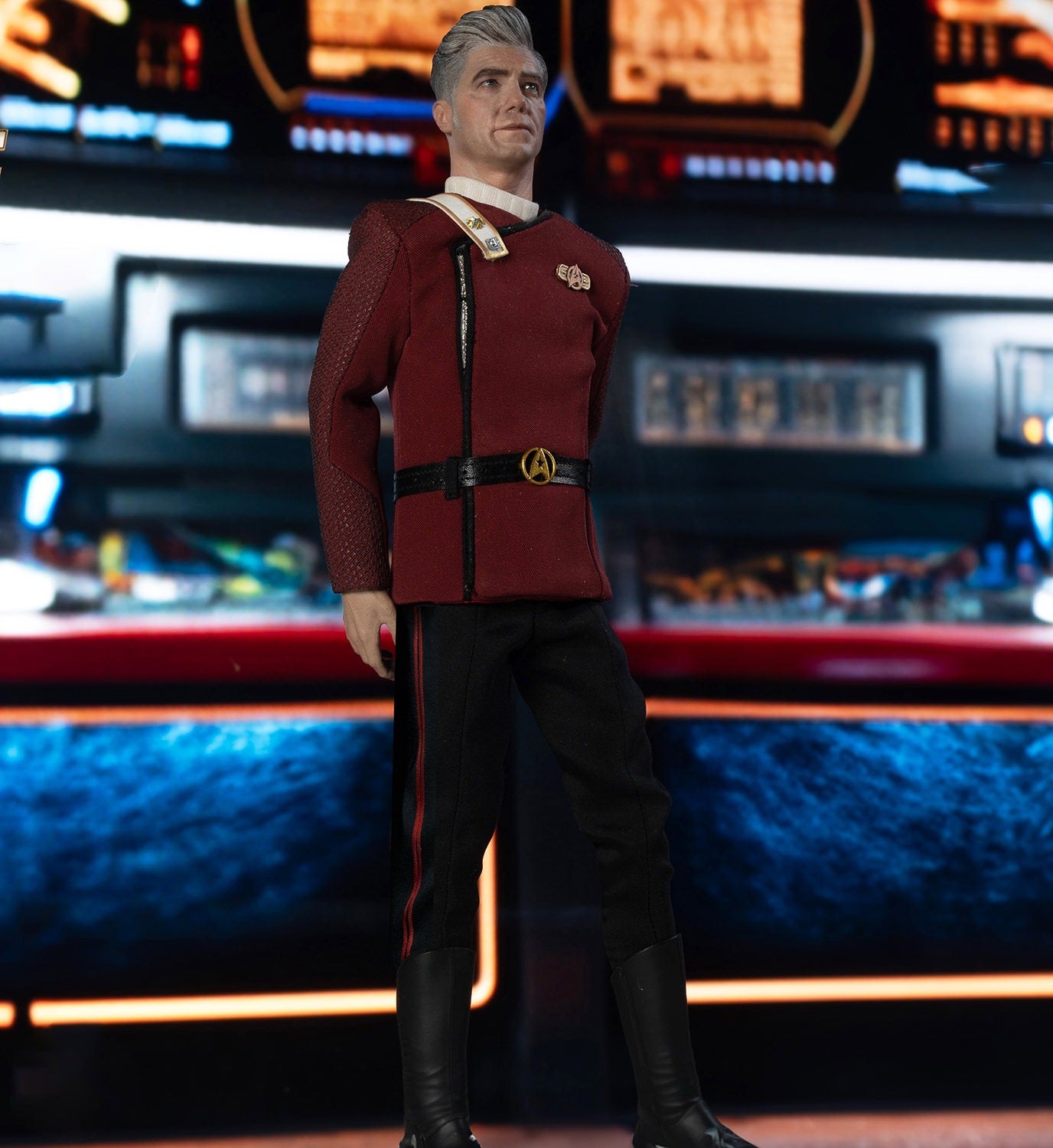 Star Trek: Strange New Worlds: Admiral Christopher Pike: 1/6 Scale Figure - EXO-6 Action Figure