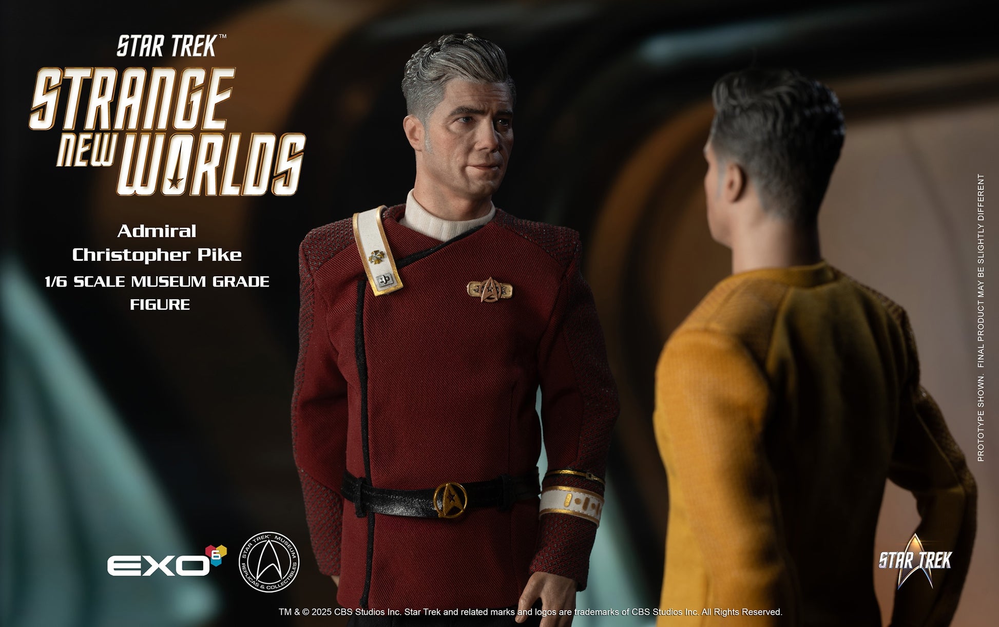 Star Trek: Strange New Worlds: Admiral Christopher Pike: 1/6 Scale Figure - EXO-6 Action Figure