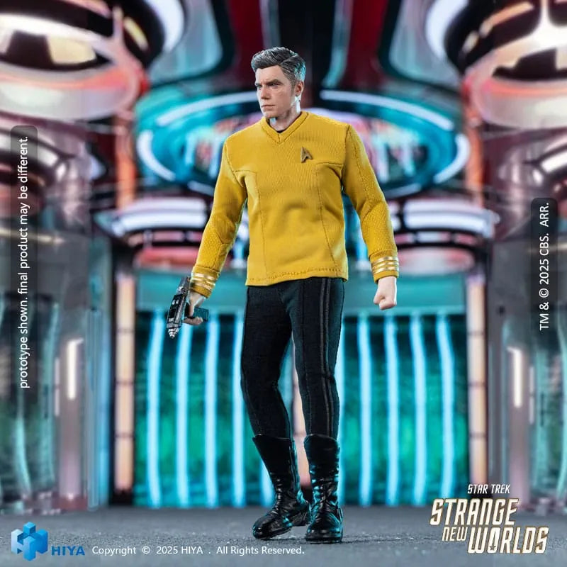 Star Trek: Strange New Worlds: Christopher Pike: Exquisite Super Series: Action Figure by Hiya Toys – Action Figure, [scale], UK stockist Planet Action Figures