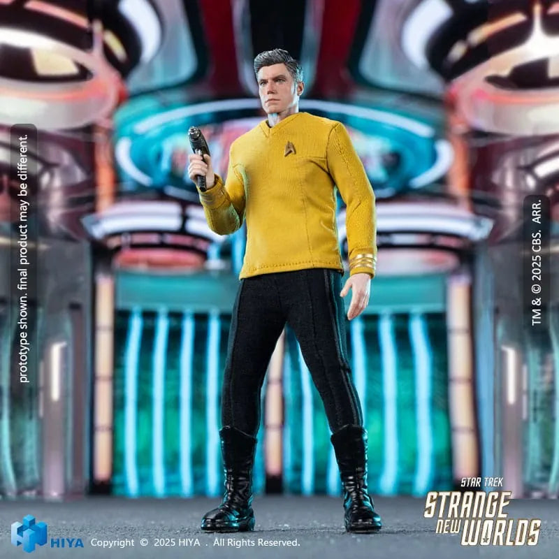 Star Trek: Strange New Worlds: Christopher Pike: Exquisite Super Series: Action Figure by Hiya Toys – Action Figure, [scale], UK stockist Planet Action Figures