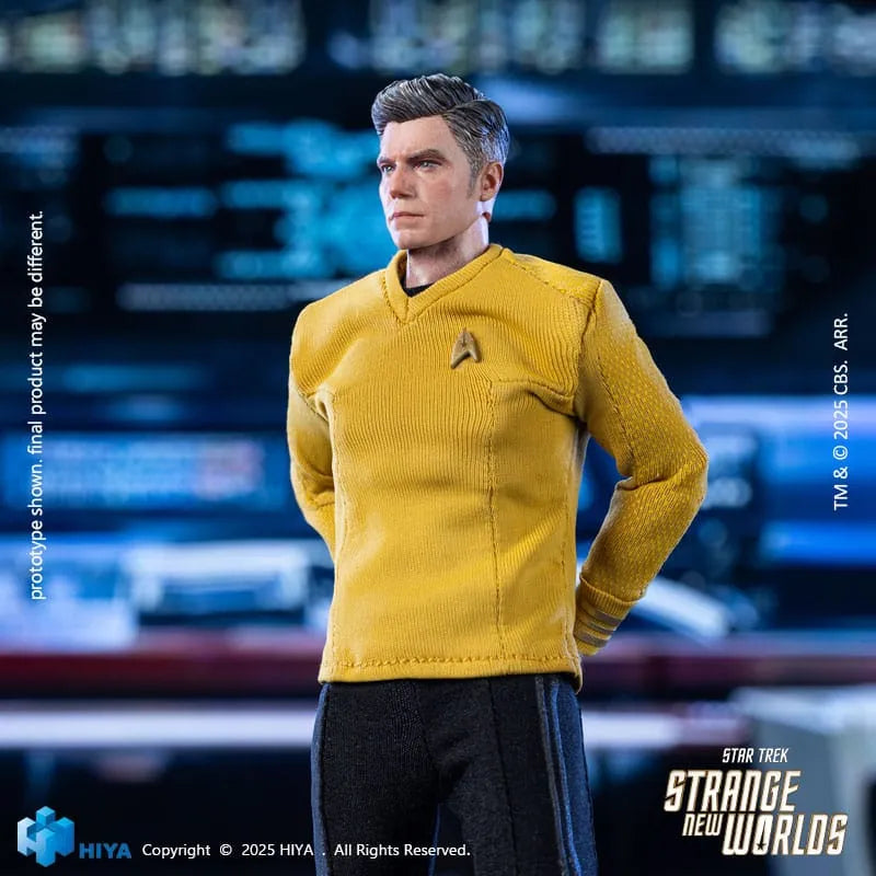 Star Trek: Strange New Worlds: Christopher Pike: Exquisite Super Series: Action Figure by Hiya Toys – Action Figure, [scale], UK stockist Planet Action Figures