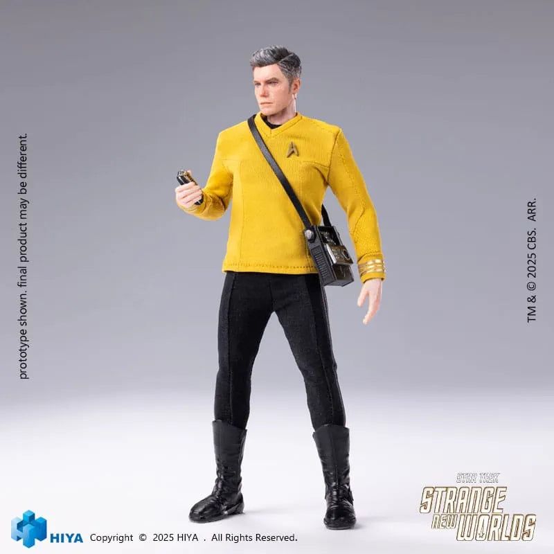 Star Trek: Strange New Worlds: Christopher Pike: Exquisite Super Series: Action Figure by Hiya Toys – Action Figure, [scale], UK stockist Planet Action Figures