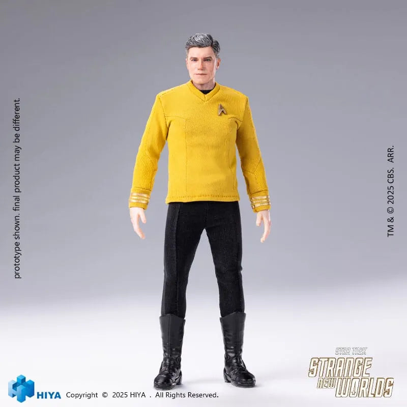 Star Trek: Strange New Worlds: Christopher Pike: Exquisite Super Series: Action Figure by Hiya Toys – Action Figure, [scale], UK stockist Planet Action Figures