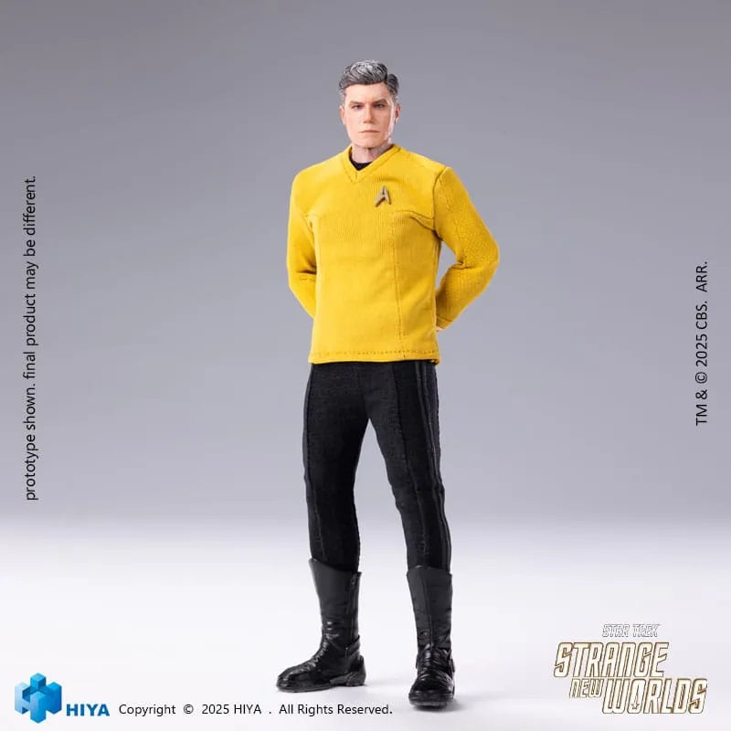 Star Trek: Strange New Worlds: Christopher Pike: Exquisite Super Series: Action Figure by Hiya Toys – Action Figure, [scale], UK stockist Planet Action Figures