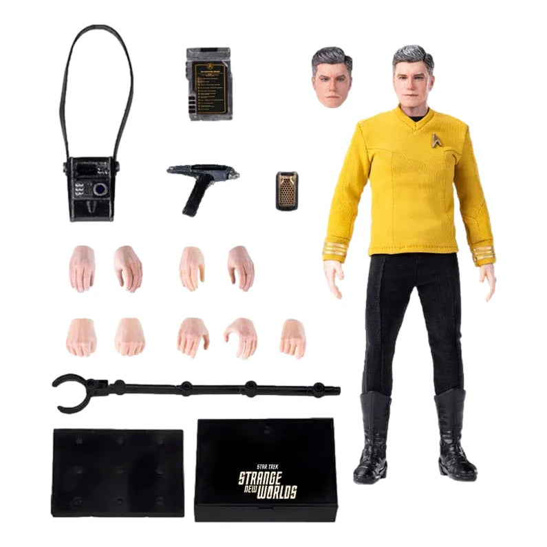 Star Trek: Strange New Worlds: Christopher Pike: Exquisite Super Series: Action Figure by Hiya Toys – Action Figure, [scale], UK stockist Planet Action Figures