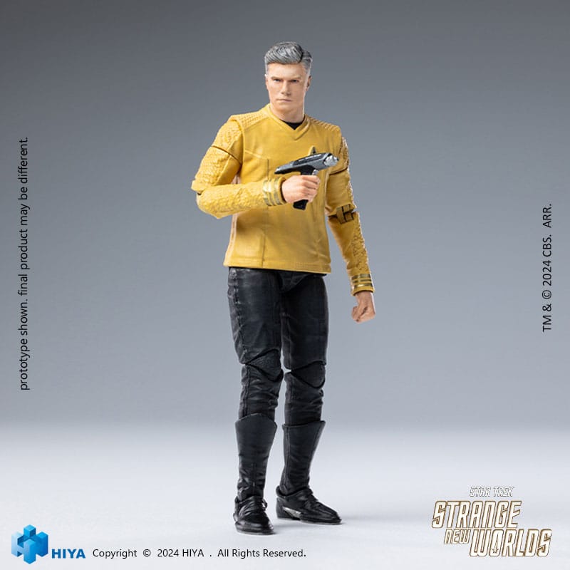 Star Trek: Strange New Worlds: Pike: Exquisite Mini Series: 1/18 Action Figure - Hiya Toys Action Figures