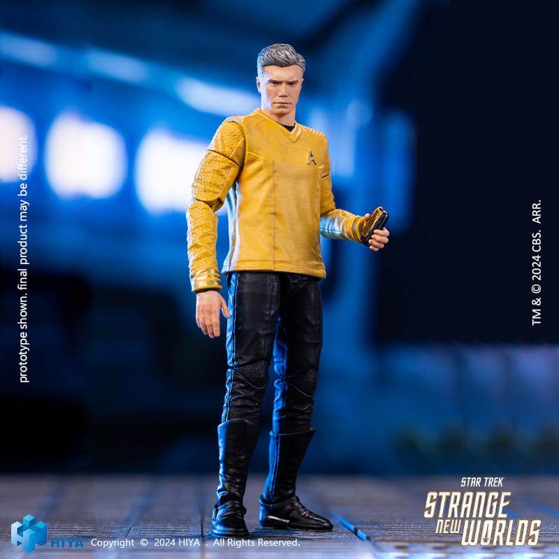 Star Trek: Strange New Worlds: Pike: Exquisite Mini Series: 1/18 Action Figure - Hiya Toys Action Figures
