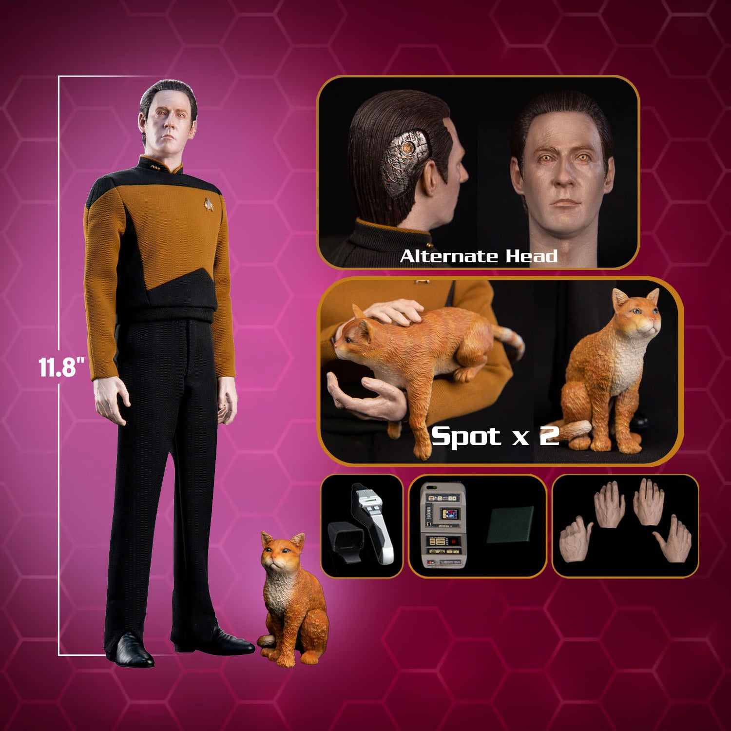 Star Trek: The Next Generation: Lt. Commander Data: Standard Version: Reissue - EXO-6 Action Figures