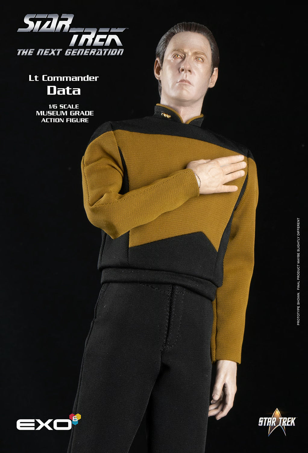 Star Trek: The Next Generation: Lt. Commander Data: Standard Version: Reissue - EXO-6 Action Figures
